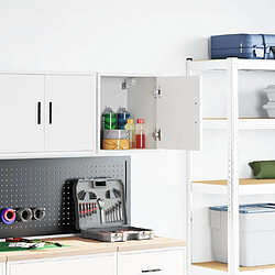 Vidaxl Armoire murale de garage - Blanc