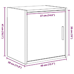 Vidaxl Armoire murale de garage - Chêne sonoma pas cher