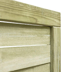 Avis vidaXL Portillon bois pin 100x125 cm - Vert