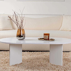 Acheter Hanah home Table basse ovale - Blanc