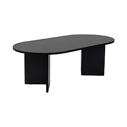 Hanah home Table basse ovale - Noir pas cher
