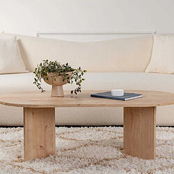 Acheter Hanah home Table basse ovale - Chêne