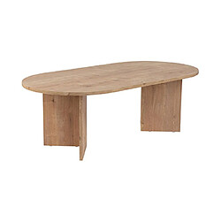 Hanah home Table basse ovale - Chêne pas cher