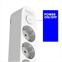 Silver electronics Rallonge multiprise 3 prises Schuko