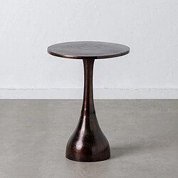 BigBuy Home Table d'appoint Cuivre - Aluminium - Rond