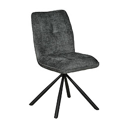 Le Quai Des Affaires Chaise pivotante de salle à manger CORTINA / Gris foncé