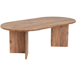 Hanah Home Table basse ovale Sable Pin