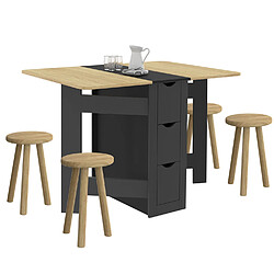Table console IDMARKET EDI - Hêtre/Noir
