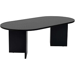 Hanah Home Table Basse Ovale Sable Noir
