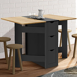 Table console IDMARKET EDI - Hêtre/Noir