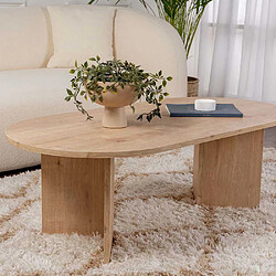 Avis Hanah home Table basse ovale - Chêne