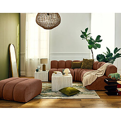 Lisa design canapé d'angle modulable Debbie - Terracotta