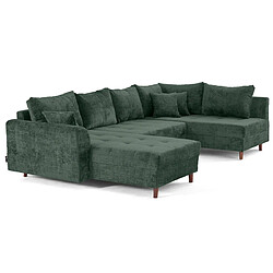 Lisa design Rune canapé panoramique - Vert pas cher
