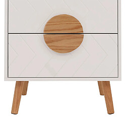 Acheter Mendler Table de nuit N89 - Blanc