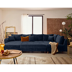 Acheter Lisa design Rune canapé panoramique d'angle droit - Bleu