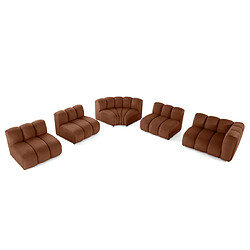 Lisa design canapé modulable Debbie - Terracotta