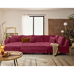Acheter Lisa design Canapé panoramique Rune - Prune