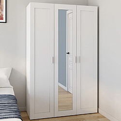 Idmarket Armoire 3 portes VITO blanc