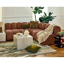 Lisa design canapé d'angle modulable Debbie - Terracotta