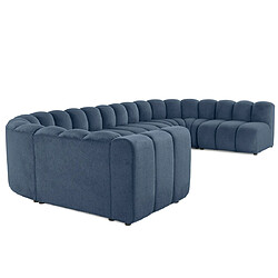Lisa design canapé modulable Debbie - Bleu pas cher