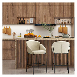 Moloo Candice Fauteuil de Bar - Grège