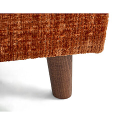 Lisa design Canapé droit 3 places - Rouille