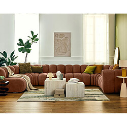 Lisa design canapé modulable Debbie 7 places - Terracotta