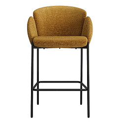 Acheter Moloo Lot de 2 tabourets de bar tissu - Moutarde