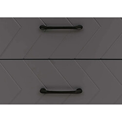 Avis Mendler Chevet 2 tiroirs - Gris