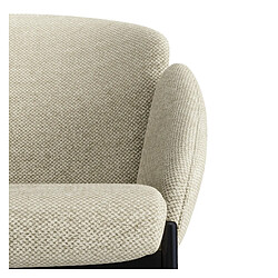 Avis Moloo Fauteuil de bar tissu lot de 2 - Beige