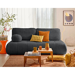 Bestmobilier Canapé convertible droit - Terracotta