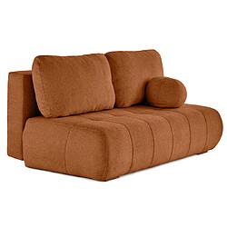 Bestmobilier Bowie canapé convertible 3 places - Terracotta pas cher