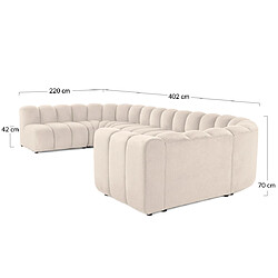 Lisa design canapé modulable Debbie - Rose