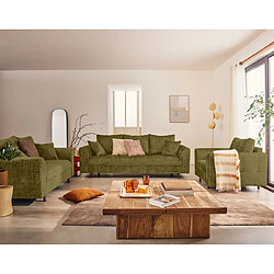 Lisa Design Rune - fauteuil en velours texturé