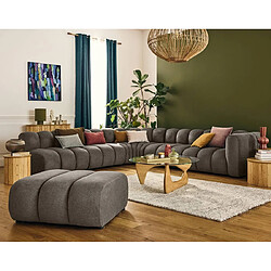 Lisa Design Debbie - Canapé modulable d'angle gauche - 5 places - Taupe