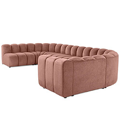 Lisa design canapé modulable Debbie - Rose pas cher