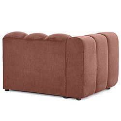 Lisa design canapé droit Debbie 1 place - Rose pas cher