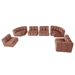 Lisa design canapé modulable Debbie - Rose