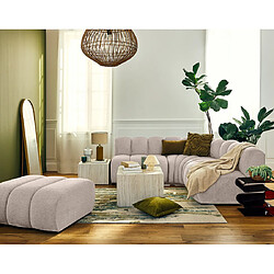 Lisa design Canapé d'angle modulable Debbie - Beige