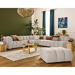 Lisa design Canapé modulable Debbie 5 places - Beige