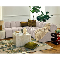 Lisa design Canapé d'angle modulable Debbie - Beige