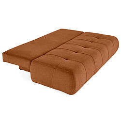 Bestmobilier Bowie canapé convertible 3 places - Terracotta