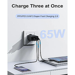Avis Sanag Chargeur secteur USB-C GaN pour Samsung Galaxy S24 Ultra - 65 W