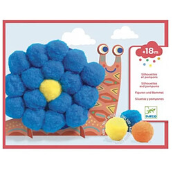 Djeco Collage de Pompoms Animaux Doux