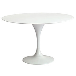 ICONIK INTERIOR Table à Manger Ronde - 110 cm - Tulip Blanc