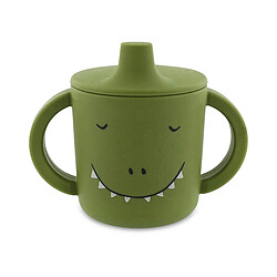 Trixie Baby Tasse Apprentissage Mr. Dino Tasse en silicone pour enfants - Apprentissage boisson sans renversement