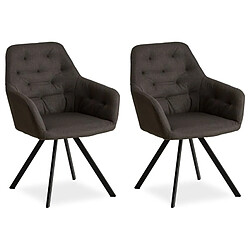 Homestyle4u Lot de 2 chaises Egg