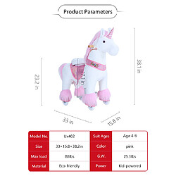 Acheter Ponycycle porteur licorne - Rose