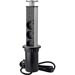 Emuca multiconnecteur encastrable pour plan de travail