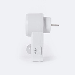Ledkia Adaptateur Prise Schuko avec Détecteur - Blanc